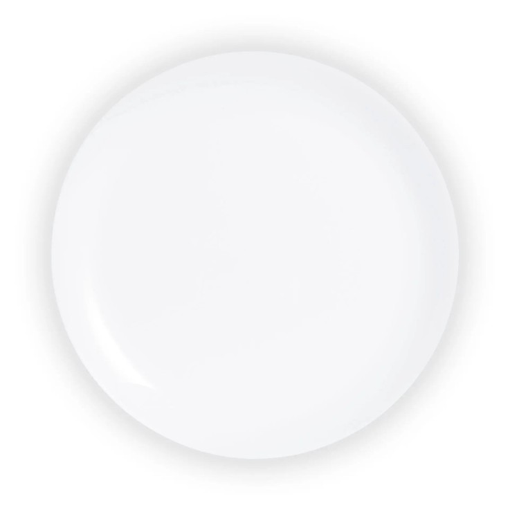 6 assiettes plates blanches 25cm -DIWALI