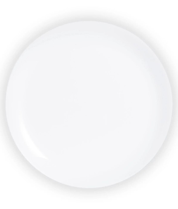 6 assiettes plates blanches...