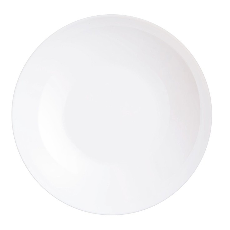 6 assiettes creuses blanches 26 cm -FRIEND'S TIME