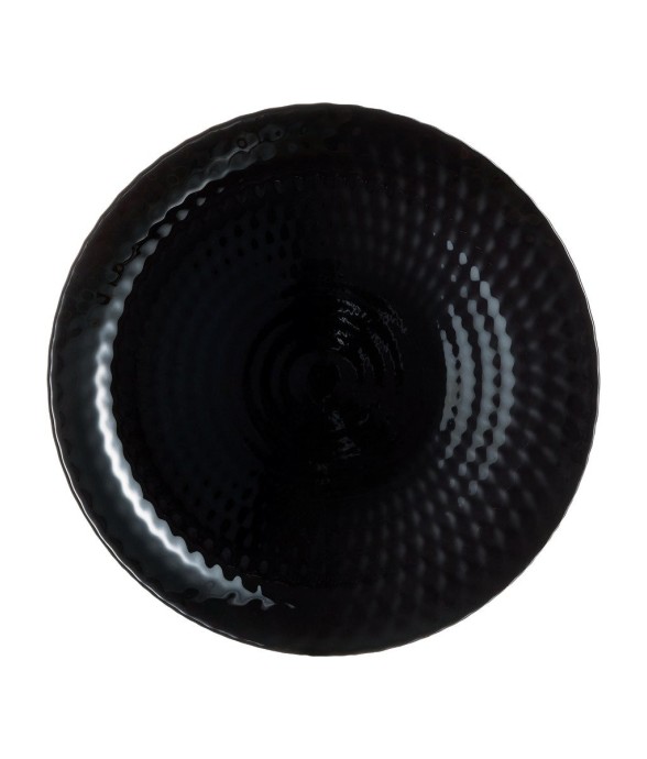 6 assiettes plates noires...