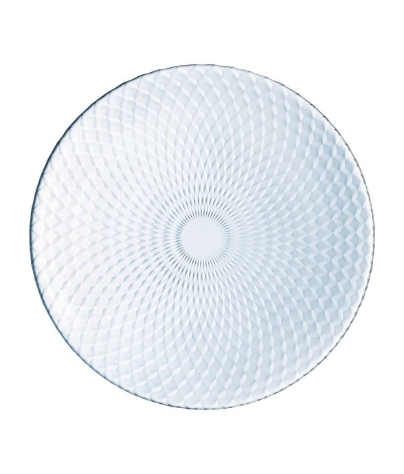 6 assiettes plates en verre...