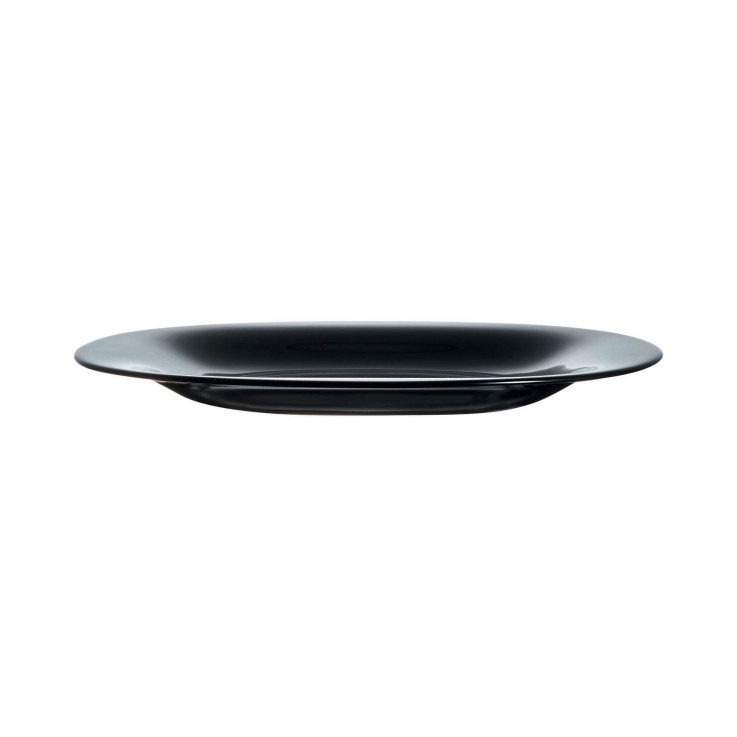 6 assiettes noires 21 x 19,6 cm -CARINE