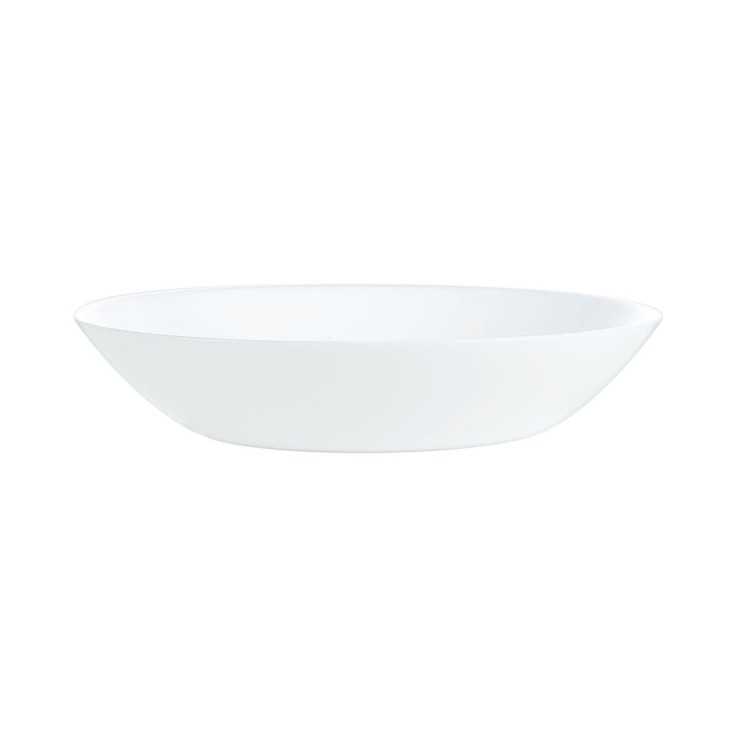 6 assiettes creuses blanches 20cm -DIWALI