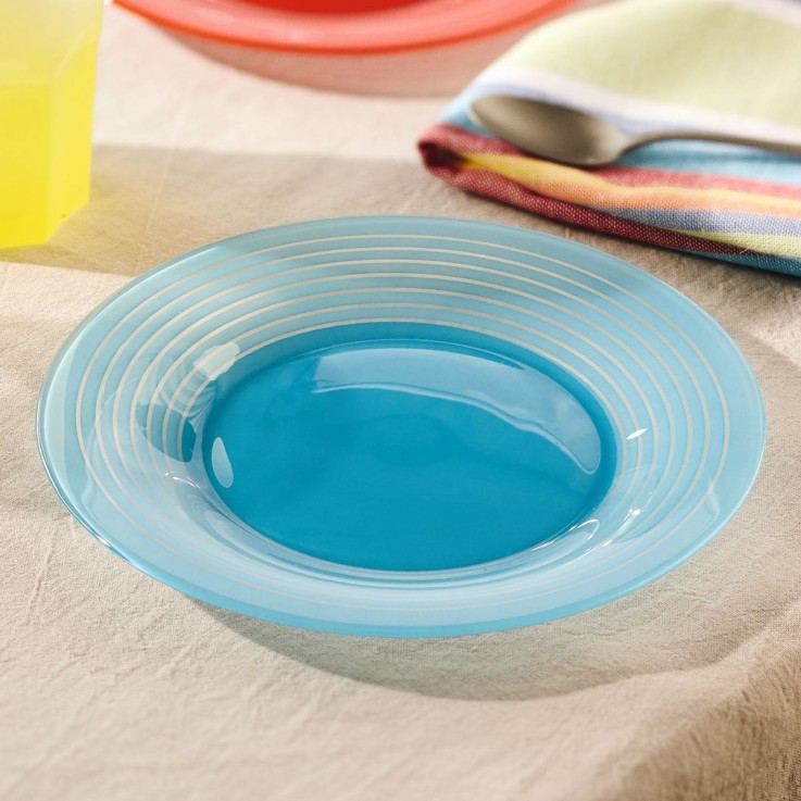 Assiette à dessert bleue 19.5 cm -FACTORY