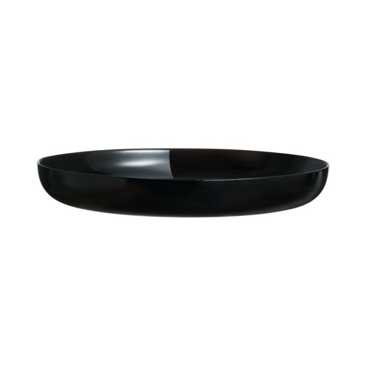 6 assiettes creuses 29cm noires-FRIEND'S TIME
