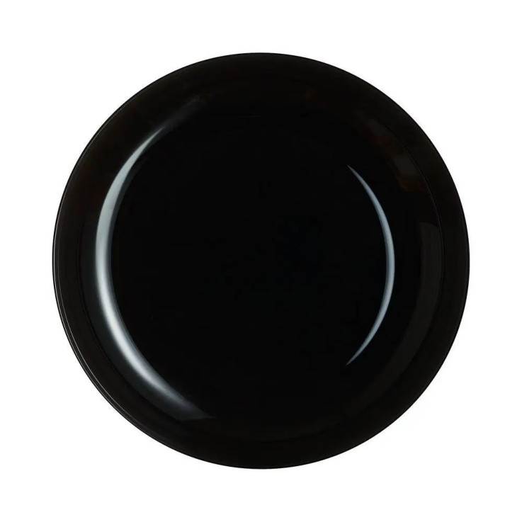 6 assiettes creuses 21cm noires-FRIEND'S TIME