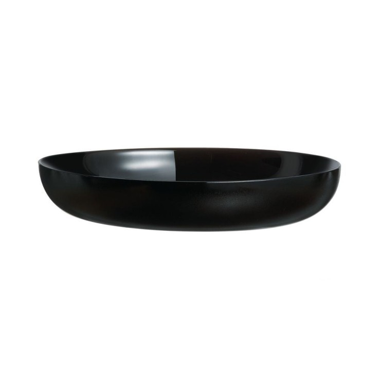 6 assiettes creuses 21cm noires-FRIEND'S TIME