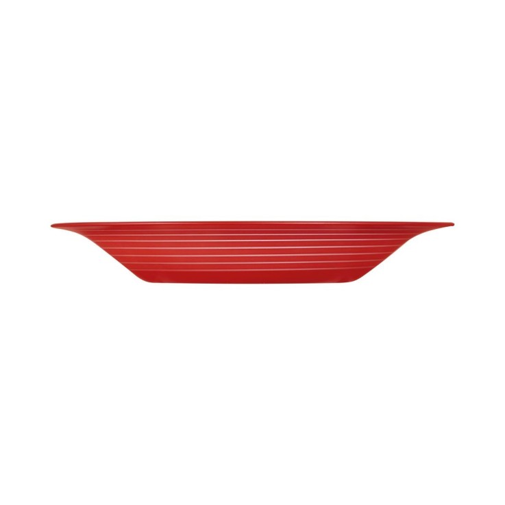 Assiette creuse rouge 21.5 cm -FACTORY