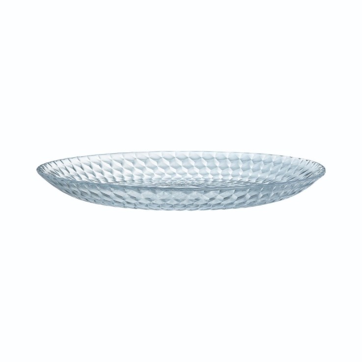 6 assiettes à dessert en verre 19 cm -PAMPILLE