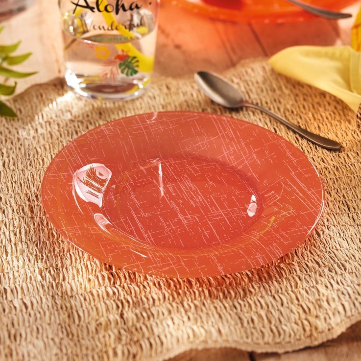 Assiette à dessert orange 19,5 cm -POPPY