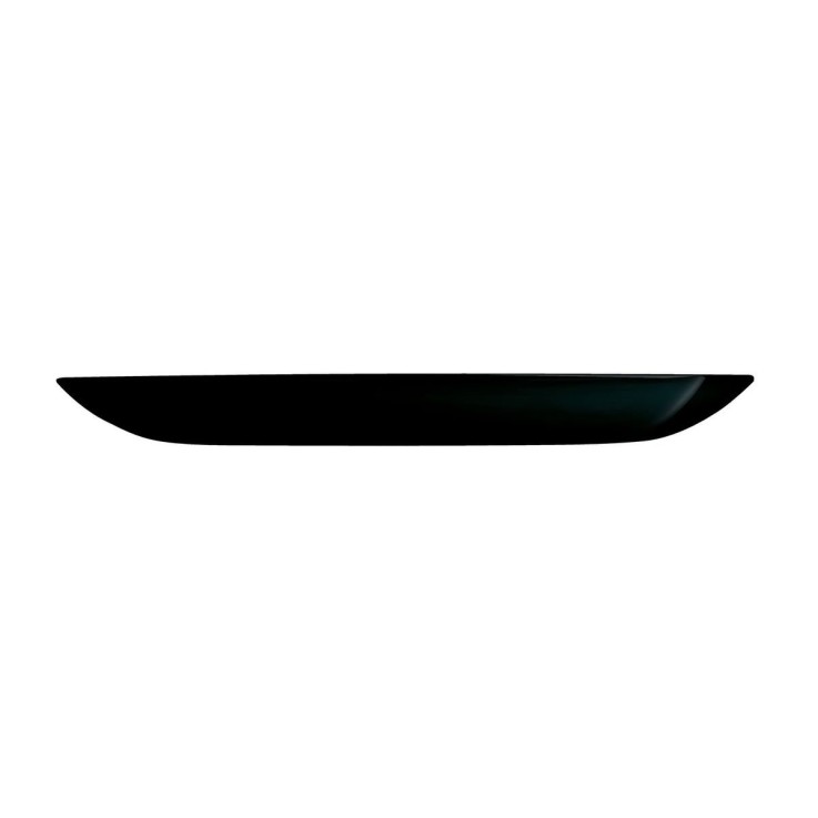 6 assiettes à dessert noires 19cm -DIWALI