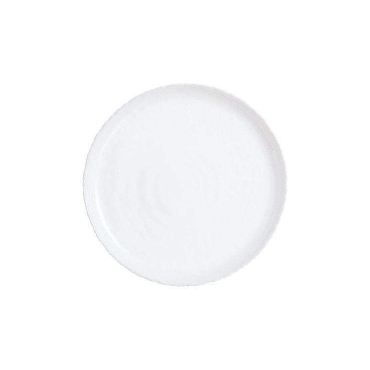 6 assiettes à dessert blanches 19cm -AMMONITE