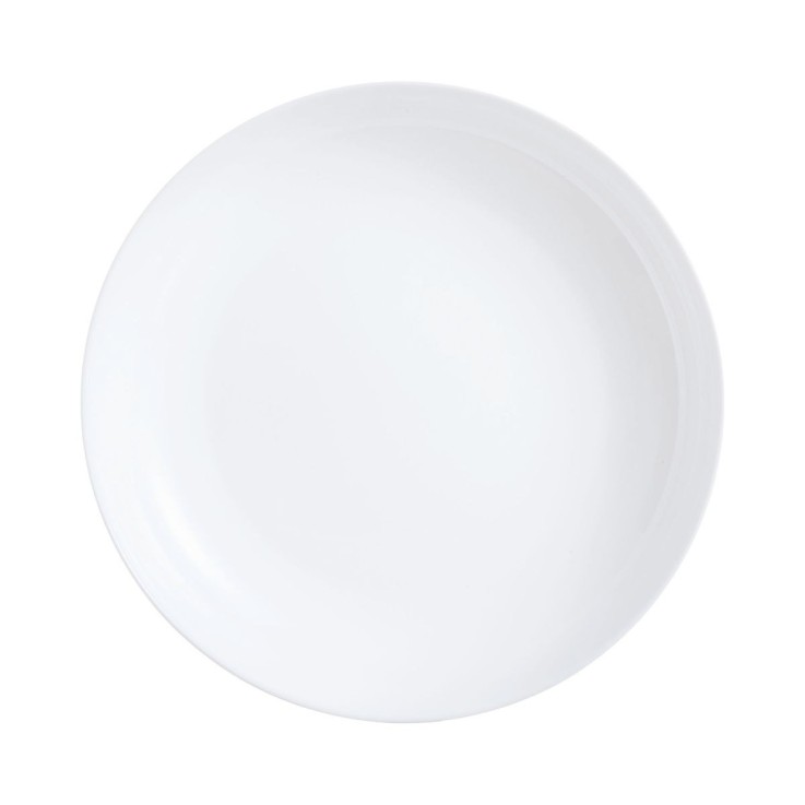 6 assiettes creuses blanches 25cm -FRIEND'S TIME