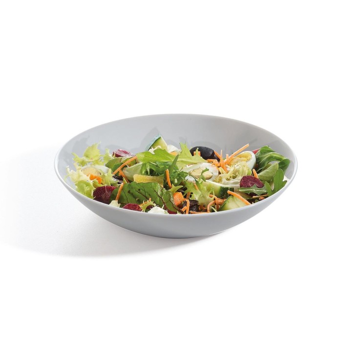 6 assiettes creuses grises 20cm -DIWALI