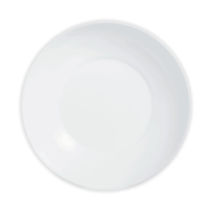 6 assiettes creuses blanches 20 cm -APY