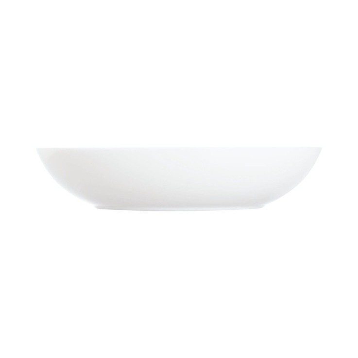 6 assiettes creuses blanches 20 cm -APY