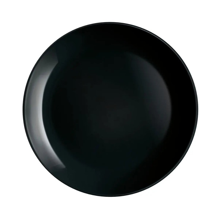 6 assiettes noires 25 cm -DIWALI