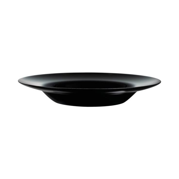 6 assiettes plates noires 29cm -FRIEND'S TIME