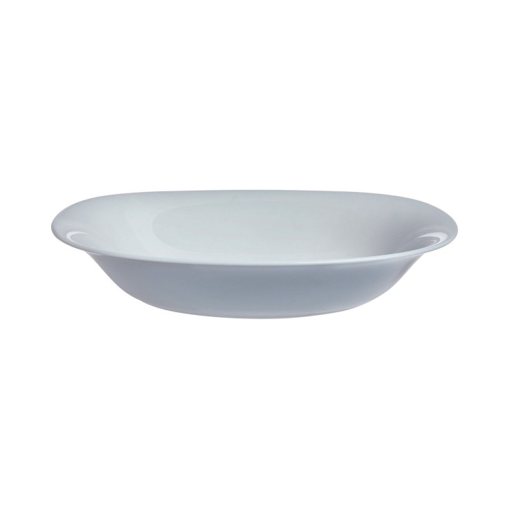 6 assiettes creuses grises 22,8 x 21,2 cm -CARINE
