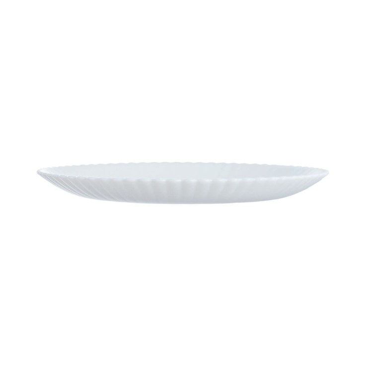 6 assiettes à dessert blanches 19 cm -BLOOM