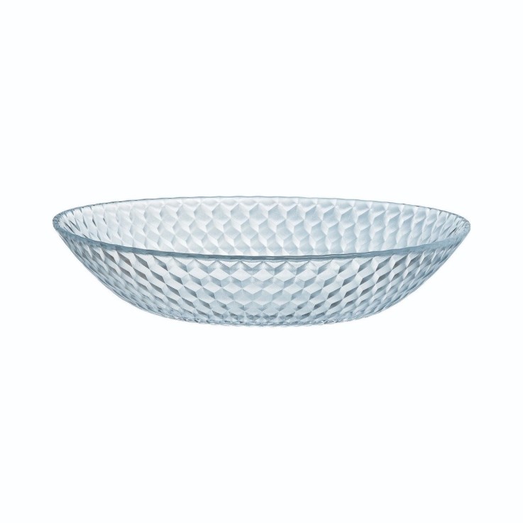 6 assiettes creuses en verre 20 cm -PAMPILLE