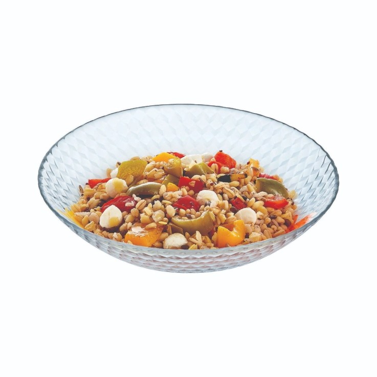 6 assiettes creuses en verre 20 cm -PAMPILLE