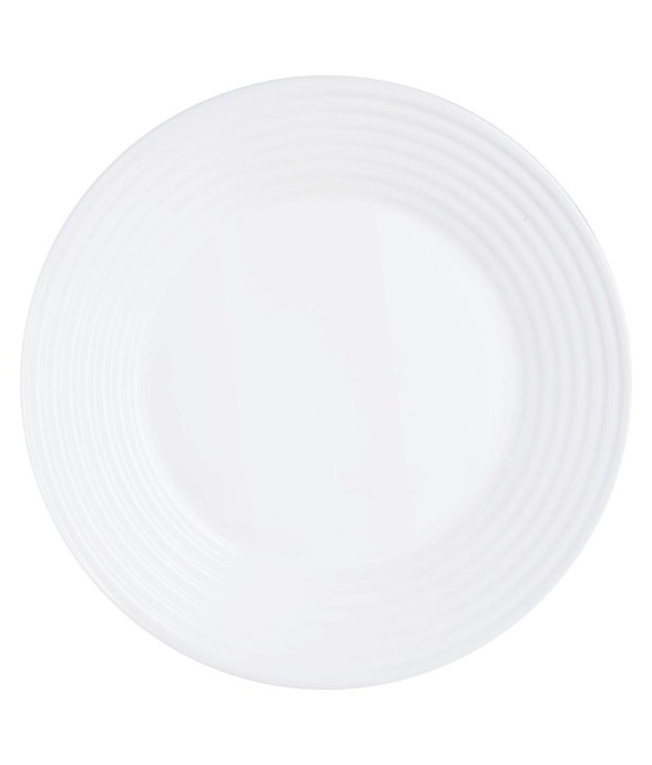 6 assiettes plates blanches...