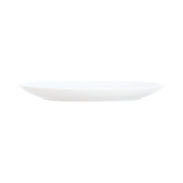 6 assiettes plates blanches 25 cm -APY