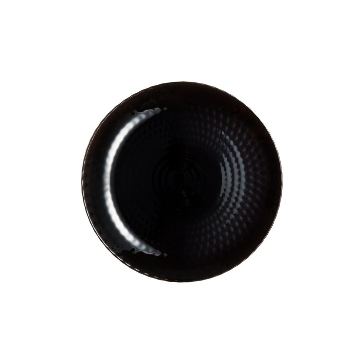 6 assiettes à dessert noires 19 cm -PAMPILLE