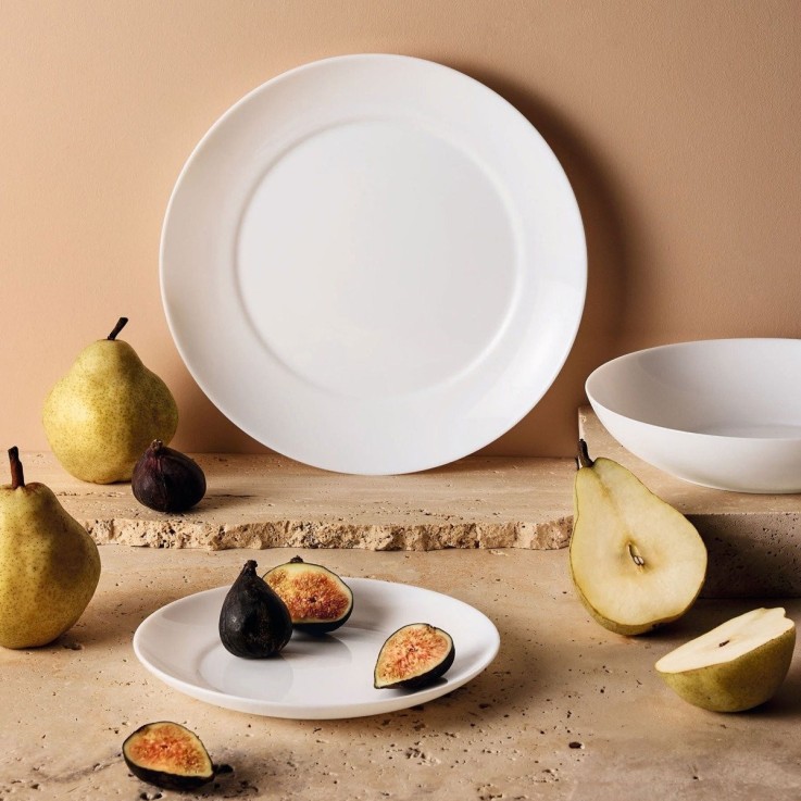 6 assiettes à dessert blanches 18 cm -APY