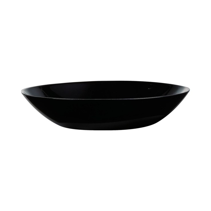6 assiettes creuses noires 20cm -DIWALI