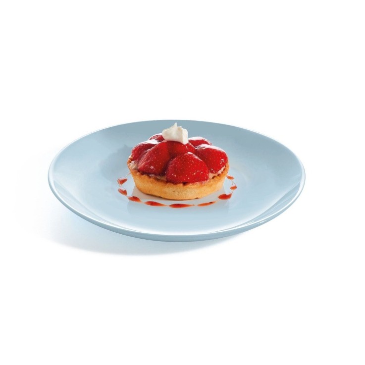 6 assiettes à dessert bleues 19cm -DIWALI