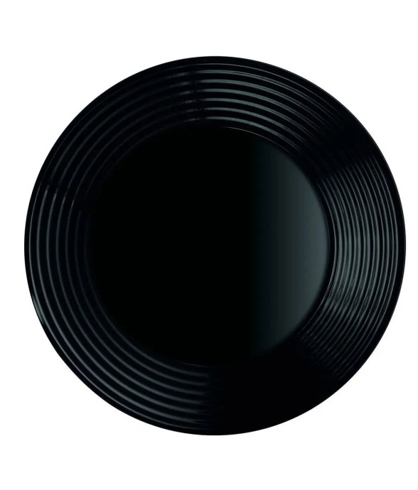 6 assiettes creuses noires...