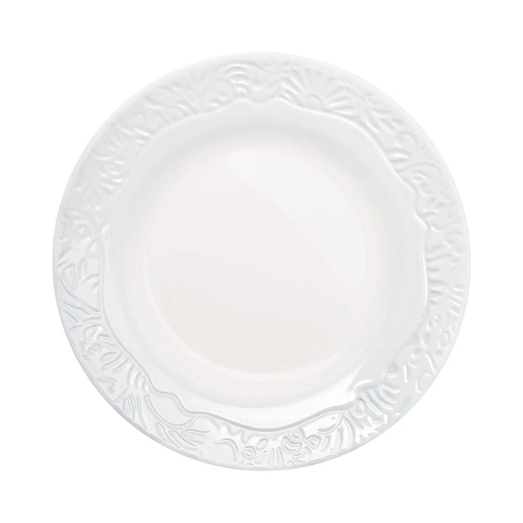 6 assiettes à dessert blanches 19 cm -DANBURY