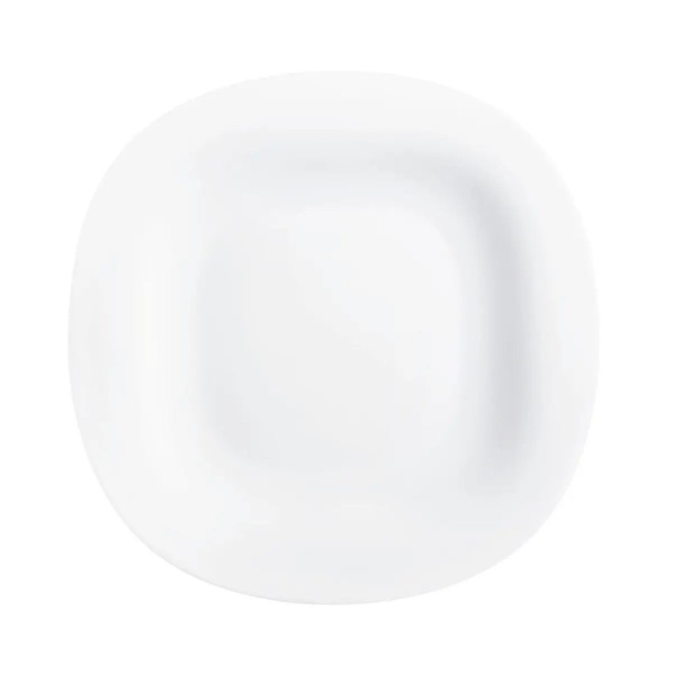 6 assiettes blanches 21 x 19,6 cm -CARINE
