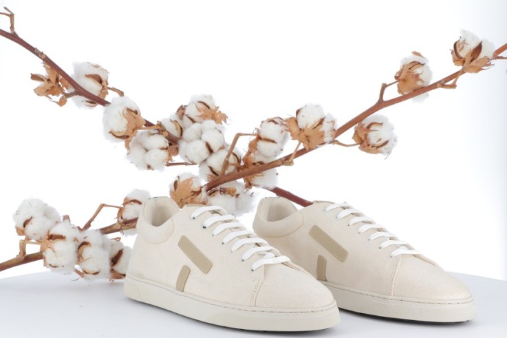 Baskets basses Kelwood en Matière recyclée Blanc/Off-White