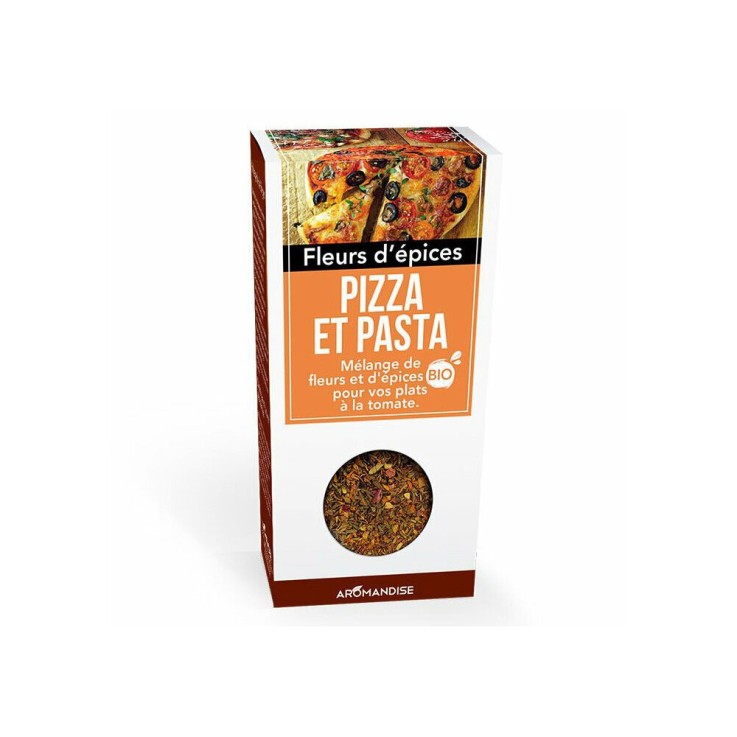 Fleurs d'épices bio Pizza et Pasta pour la cuisine 25g