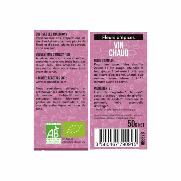 Fleurs d'épices Vin Chaud 50g