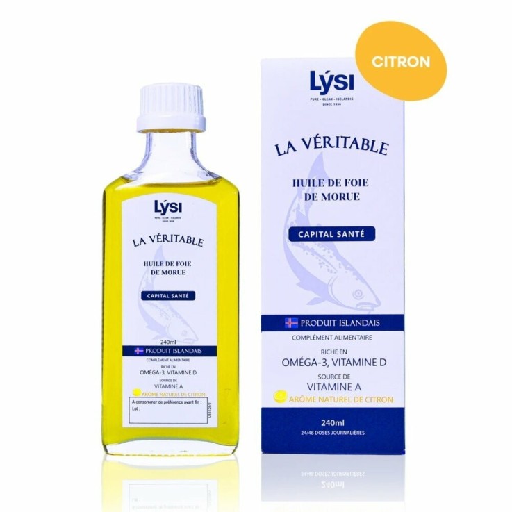 Huile de foie de morue citron - La Véritable - flacon 240ml