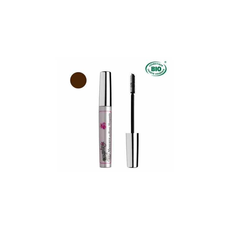 Mascara Bio Marron à la rose musquée 8ml