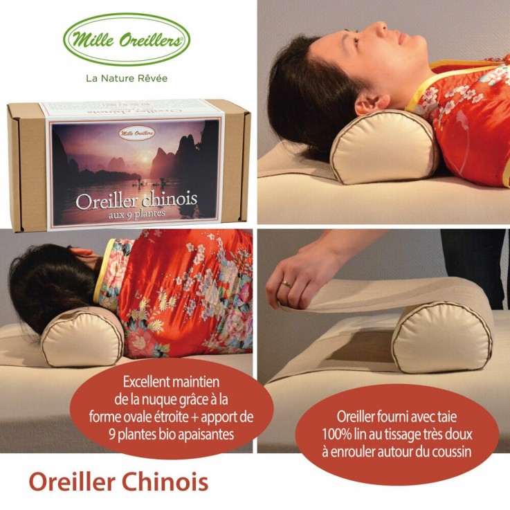 Oreiller Chinois aux 9 plantes