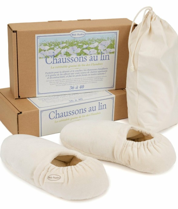 Chaussons Chauffants au Lin...