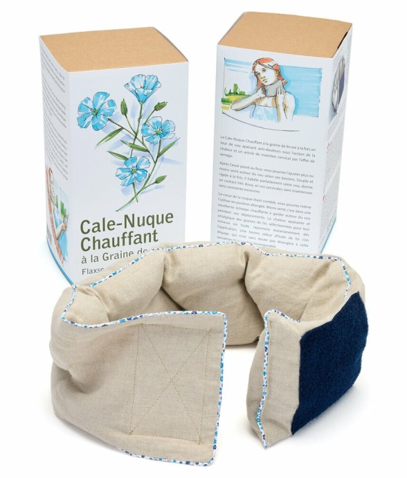Cale nuque chauffant en lin...