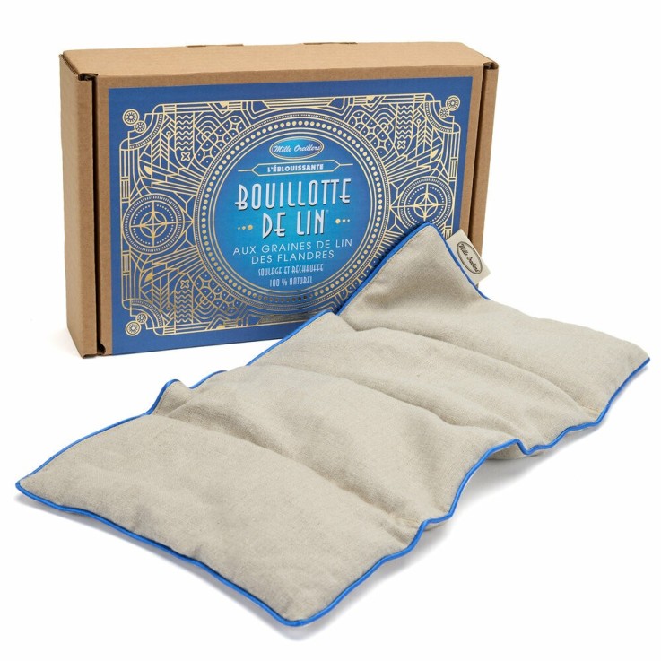 Bouillotte de lin® "L'Eblouissante" aux graines de lin des Flandres