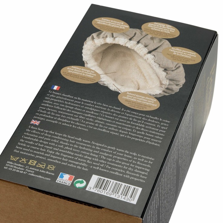Bonnet chauffant® Soin des Cheveux aux graines de lin