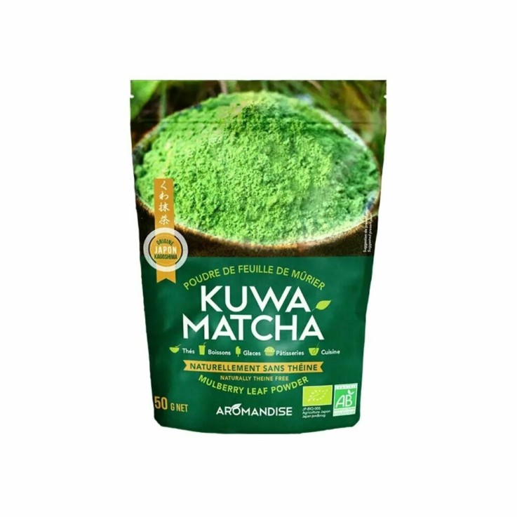 Kuwa Matcha bio - Poudre de feuilles de murier 50g - sans théine