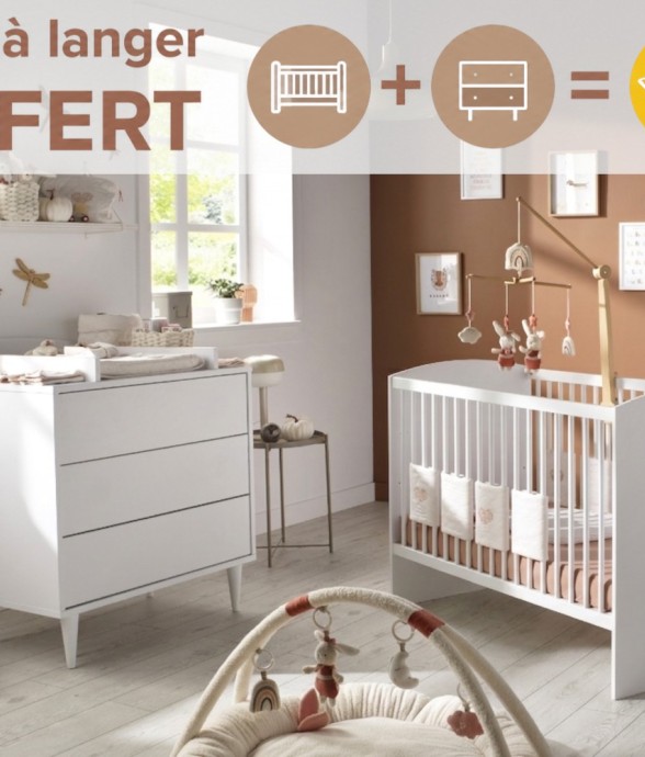 Chambre bébé 2 pièces...