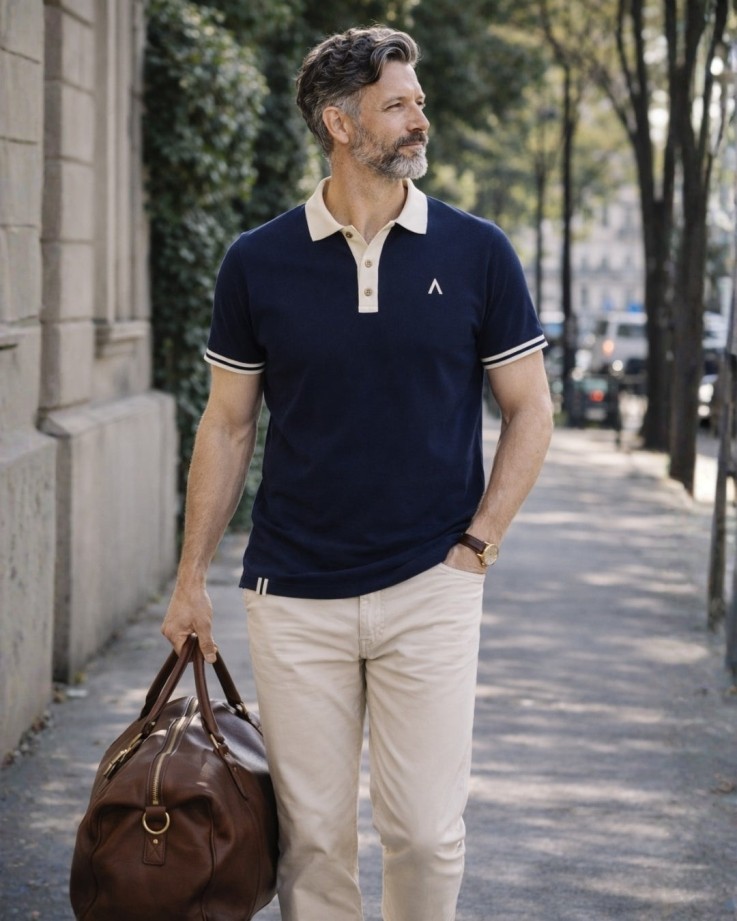 Polo Raymond Coton Bio Bleu