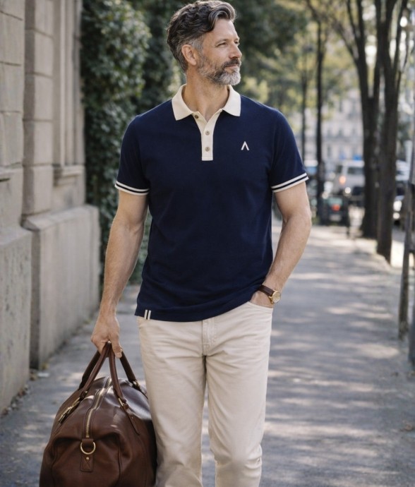 Polo Raymond Coton Bio Bleu