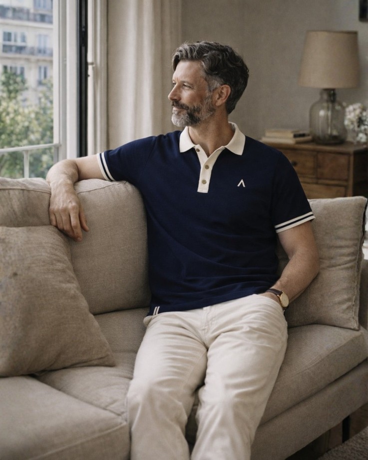 Polo Raymond Coton Bio Bleu